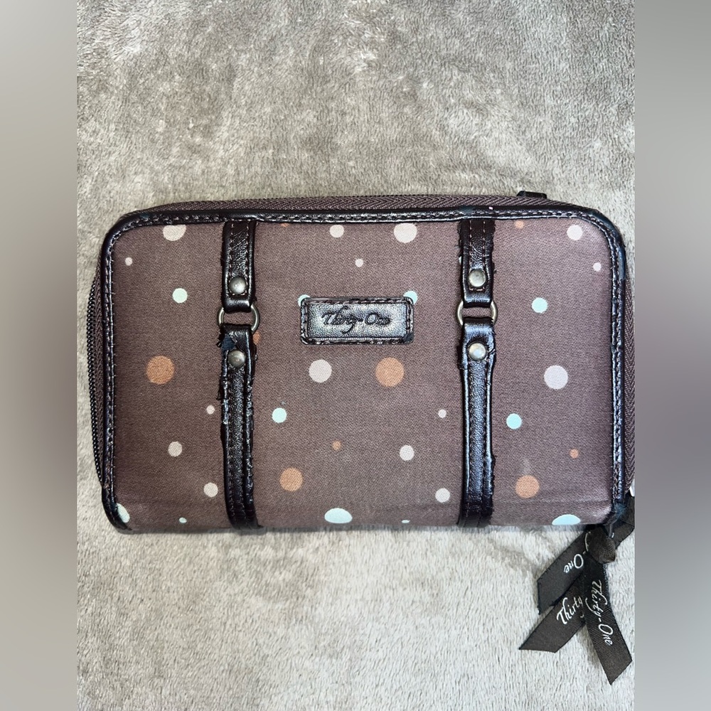 Thirty one wallet, polka dot wallet, women wallet.